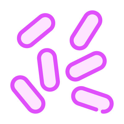 流感嗜血杆菌彩色图标矢量插图