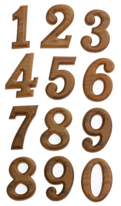 木制的数字