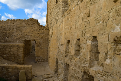 位于突尼斯地中海沿岸的中世纪堡垒Bordj El Kebir (Fort Ghazi Mustaph