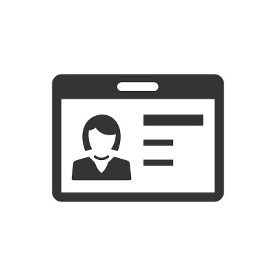 Identity card icon