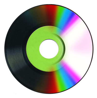 黑胶唱片和Cd