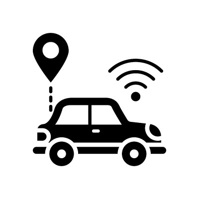 连接汽车矢量图标