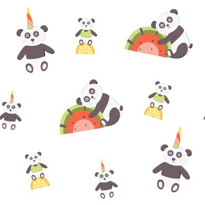 熊猫无缝花纹