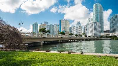 迈阿密市区的天际线