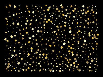矢量背景与金色的星星