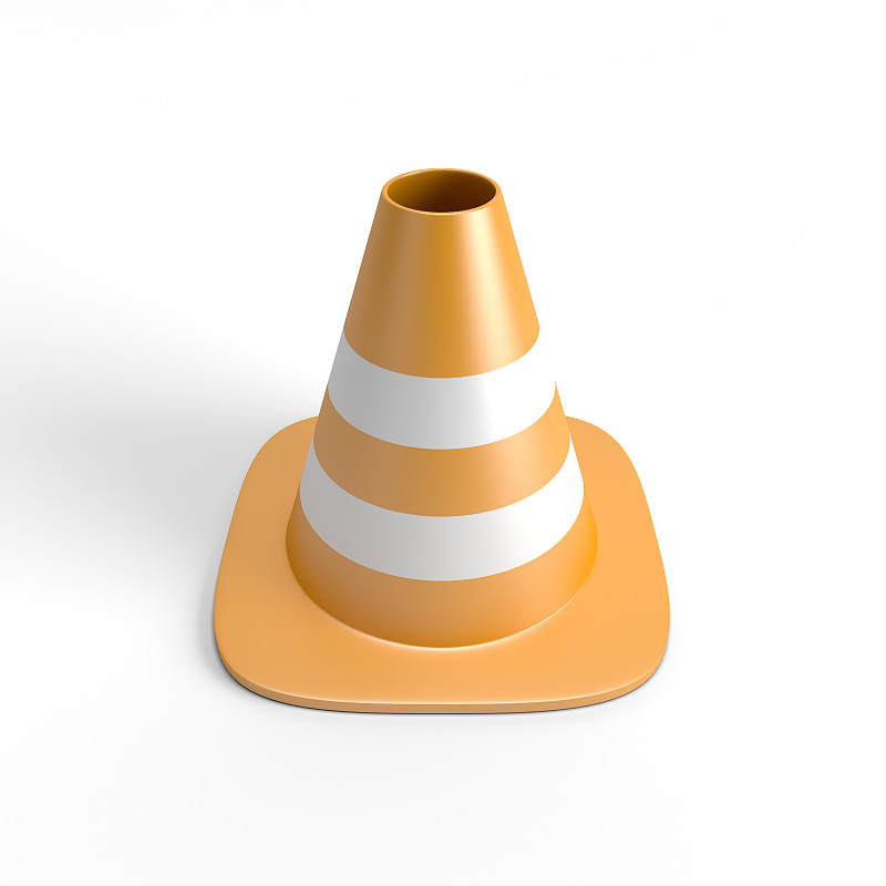 交通锥3D与剪切路径