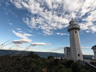 三浦半岛灯塔的正面