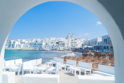 Naoussa海滨，Paros Greece