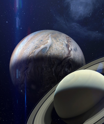 木星和土星的大合相。