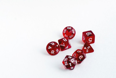 rpg、桌面或桌面游戏的骰子。