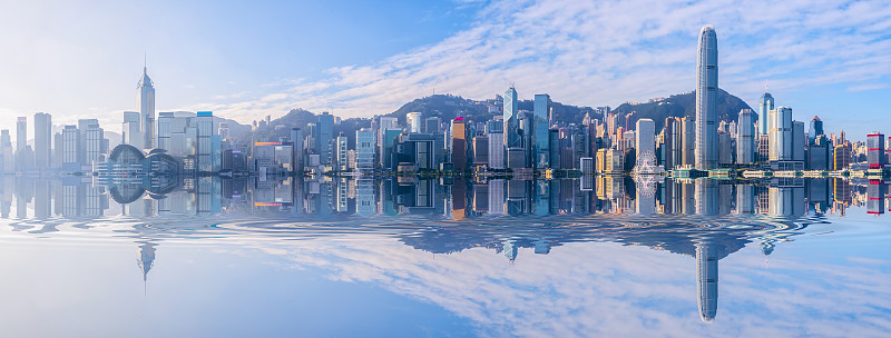 香港维港建筑景观天际线