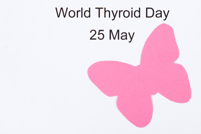 5月25日世界甲状腺日。甲状腺的问题。文本复制空间