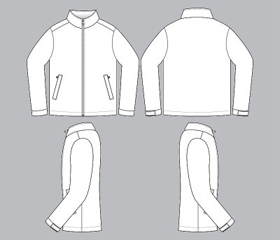 Jacket Vector for Template