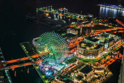 横滨地标大厦的夜景