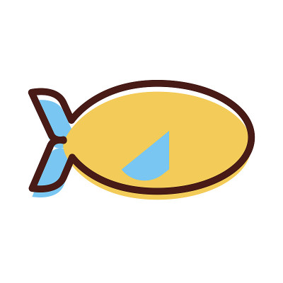 海鱼游泳的标志