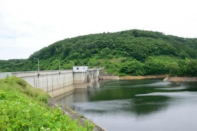 宫子大坝和朝日湖