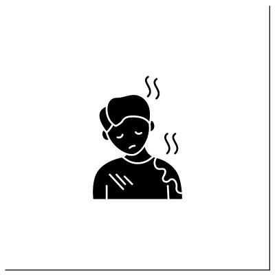 可怜的照顾字形图标
