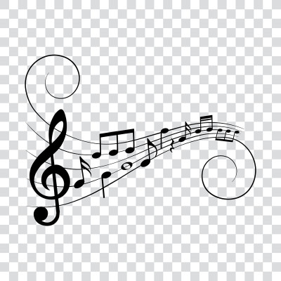 音乐设计元素，音乐音符，孤立，矢量插图。