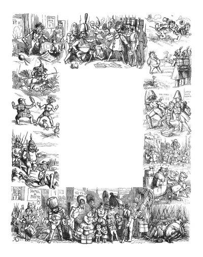 英国讽刺漫画漫画漫画插图-在革命之年的大陆上的游客