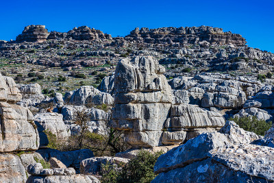 El Torcal de Antequera, Andalusia, Spain，在Antequer