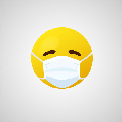 带口罩的表情符号