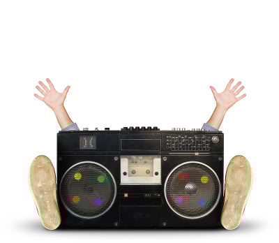 旧复古的录音机