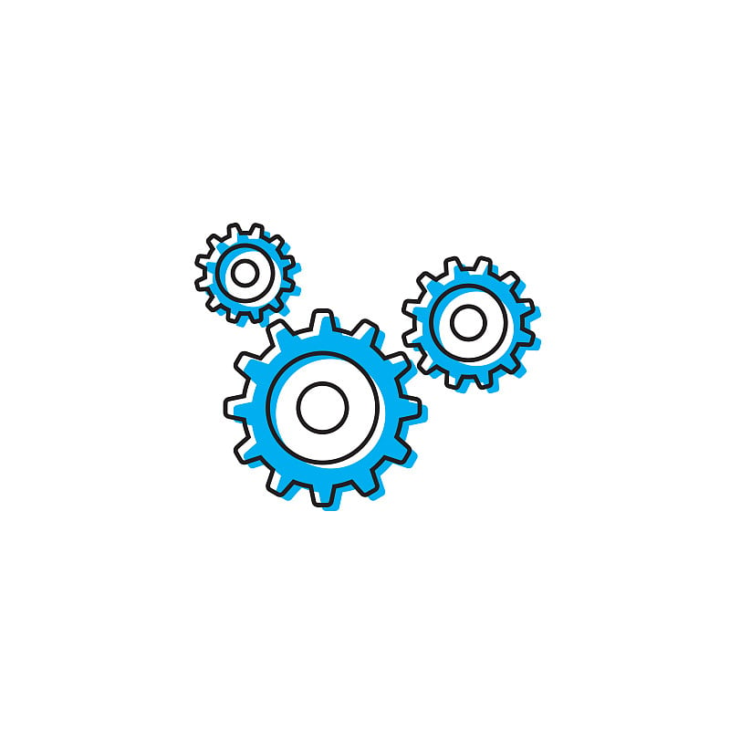 gear vector icon concept, isolated on white backgr