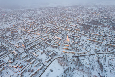 雪城的全景Šiauliai，立陶宛