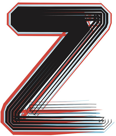 字体说明字母z