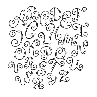手字母字母