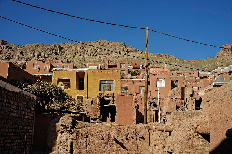 位于伊朗沙漠山村Abyaneh Isfahan的景观房屋