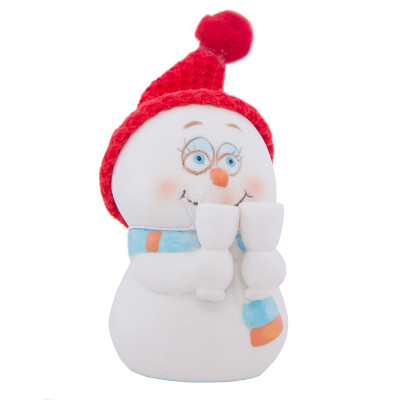 雪人小雕像