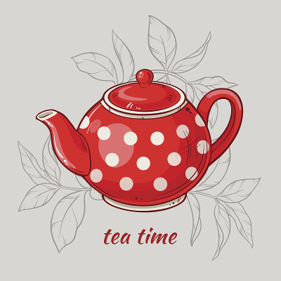 红色茶壶