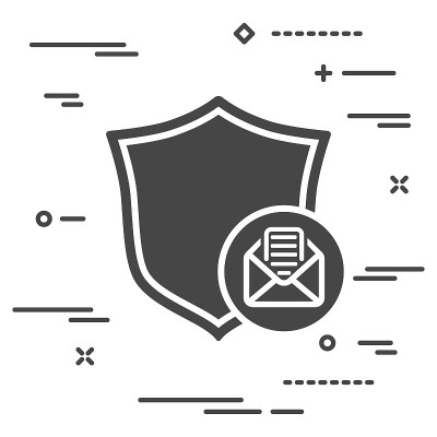 电子邮件保护个人通信的概念形象