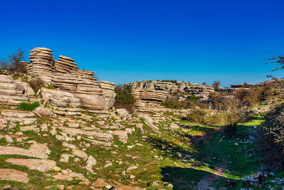 El Torcal de Antequera, Andalusia, Spain，在Antequer
