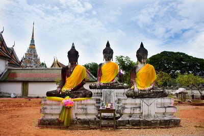 Wat Phra Borommathat Chaiya Temple in Chaiya distr