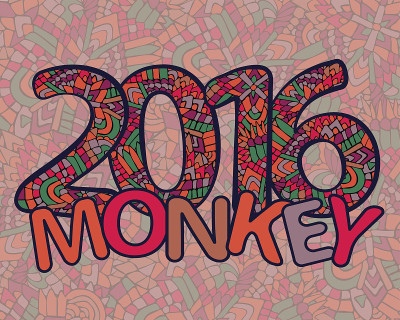 新年2016猴年多姿多彩