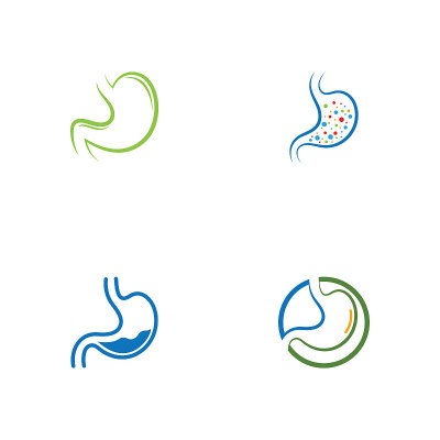 胃标志图标矢量模板插图