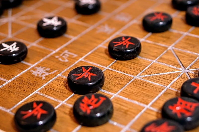 中国象棋棋盘上的棋子