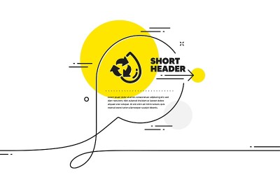 水滴图标。回收清洁水标志。向量