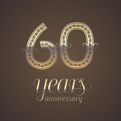 60周年矢量图标，符号