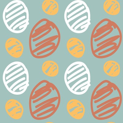Abstract floral pattern coral color. Simplified ab