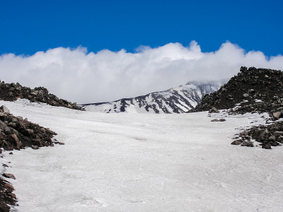 堪察加的风景，山脉和火山。