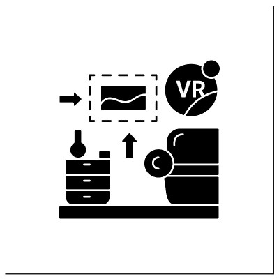 Vr室内设计字形图标