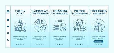 Daycare center effectiveness components onboarding