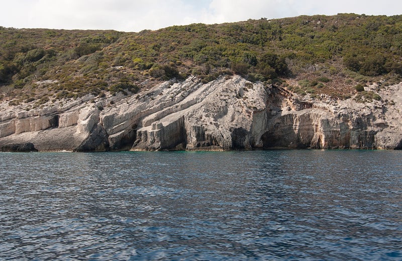 蓝色洞穴，Zakynthos，希腊