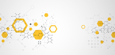 现代科学或技术使用六角形抽象背景。向量。