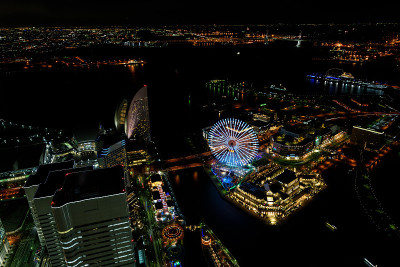 横滨港人未来夜景