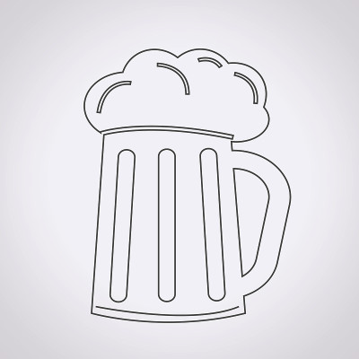 玻璃啤酒图标