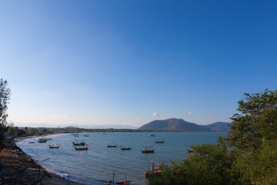 泰国Prachuap Khiri Khan海滩。